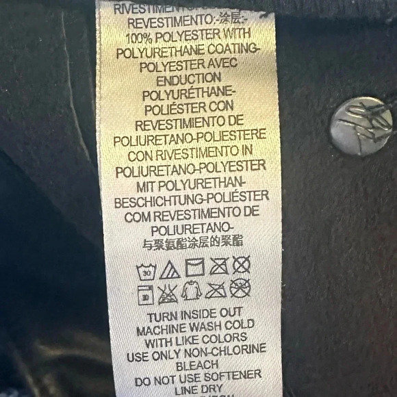 NEW Free People Black Faux Vegan Leather Moto Skinny High Waisted Pants Size 28 - Picture 9 of 10